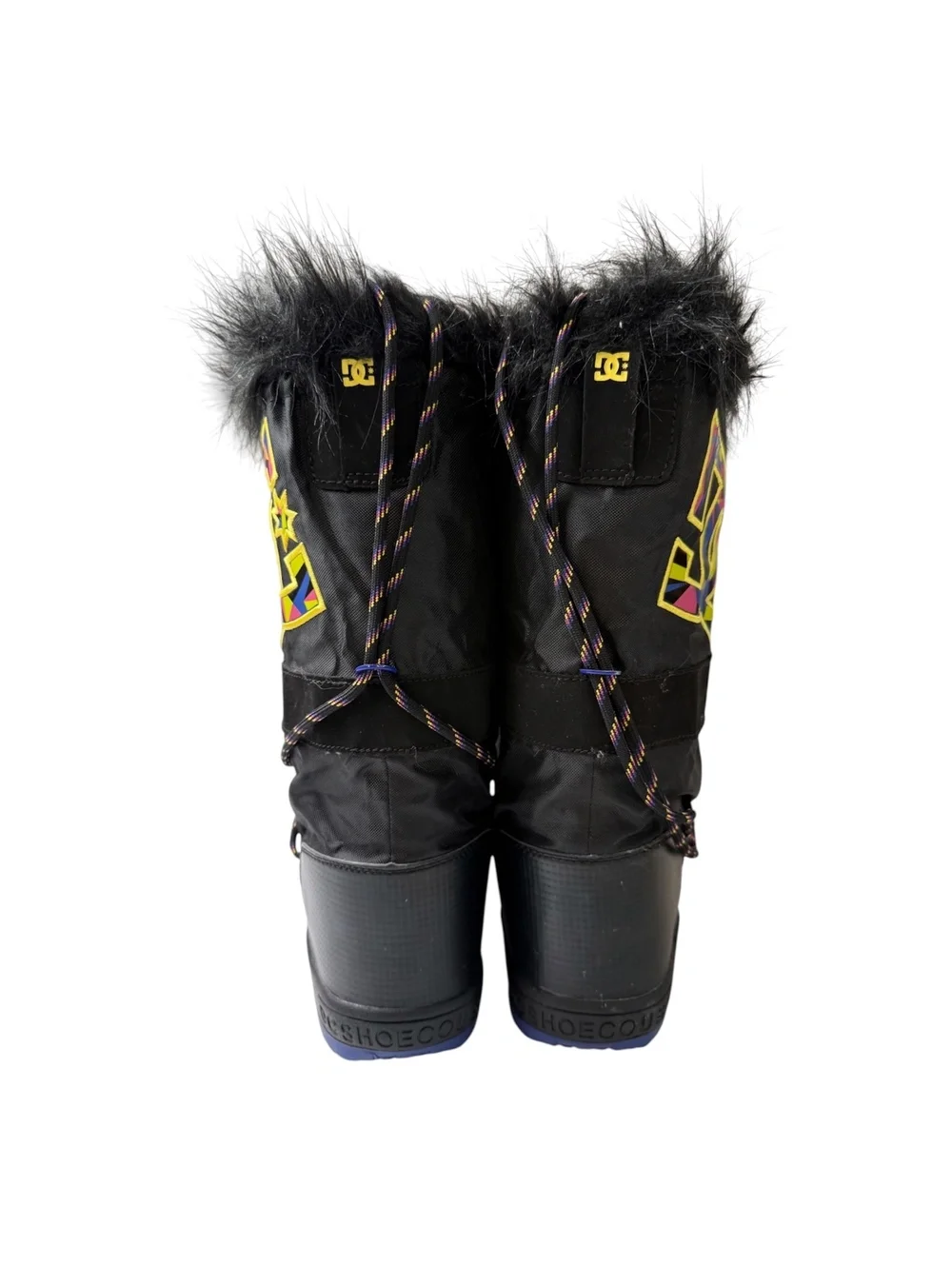 DC Shoes Women’s Snow Boots w/ Fur Trim & Colorful Logo